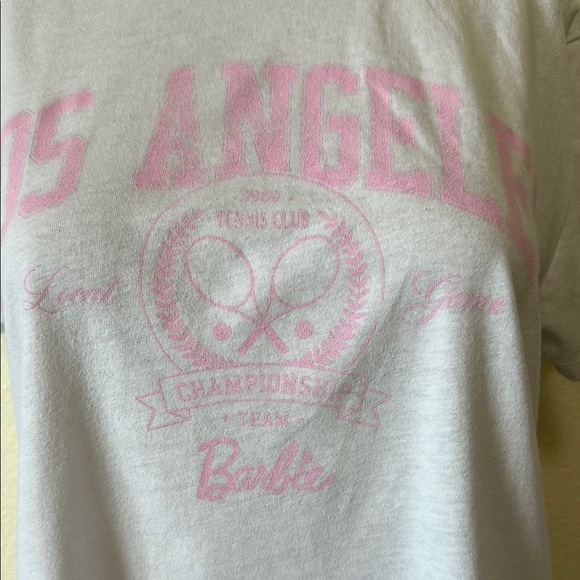 Barbie White and Pink Graphic T-Shirt - Picture 4 of 6